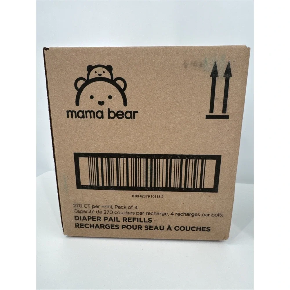 Lot of (4) Amazon Brand - Mama Bear Diaper‎ Pail Refills for Diaper Genie Pails